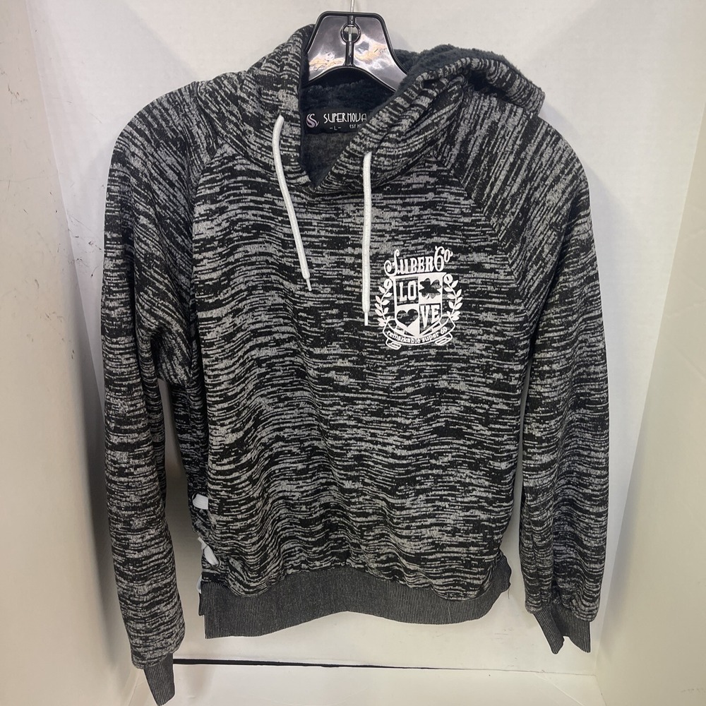 Super Nova Hoodie Women's Large Grey Black
